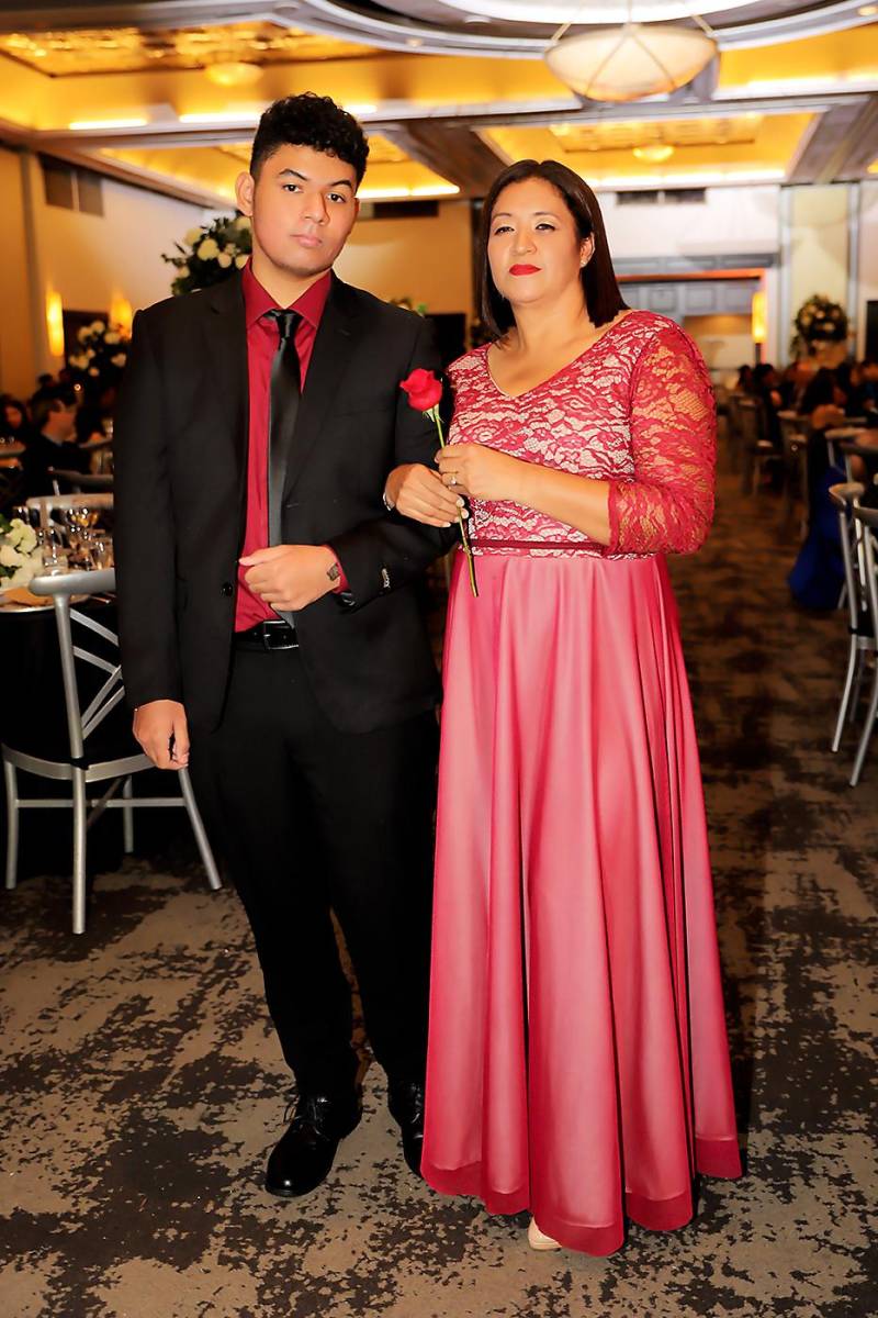 Acxel Canales y Dina Cáceres.