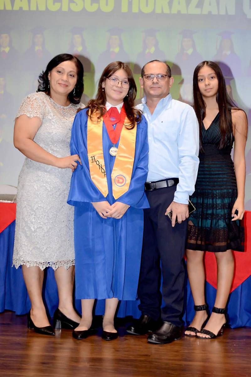 Ivanna Ramírez y su familia.