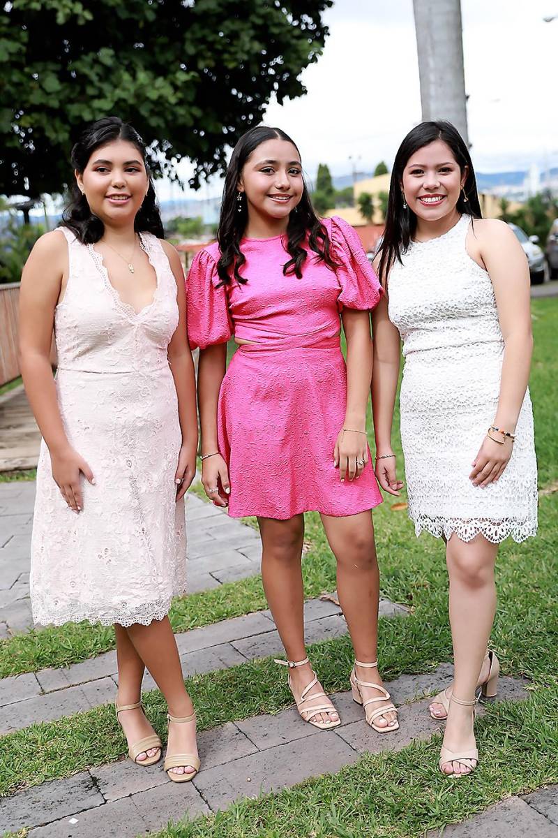 Elisa Godoy, Valeria Sabillón y Ana Paola Medina.
