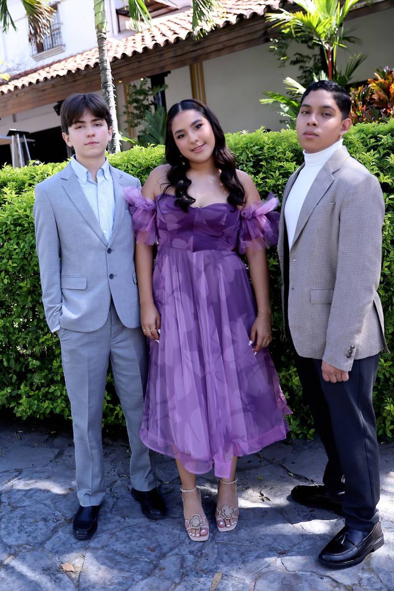 Gabriel Zúniga, Rosángela Banegas y Rodrigo Flores.