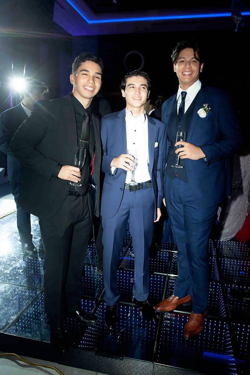 Leonardo Vásquez, Wilmer Medina y Jersson Ramos.