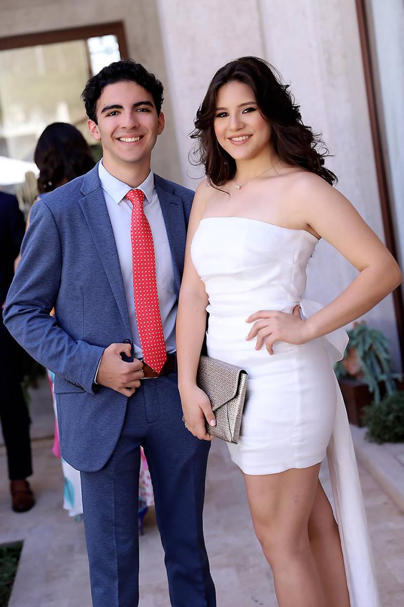 Abraham Mahomar y Nicole Girbal.