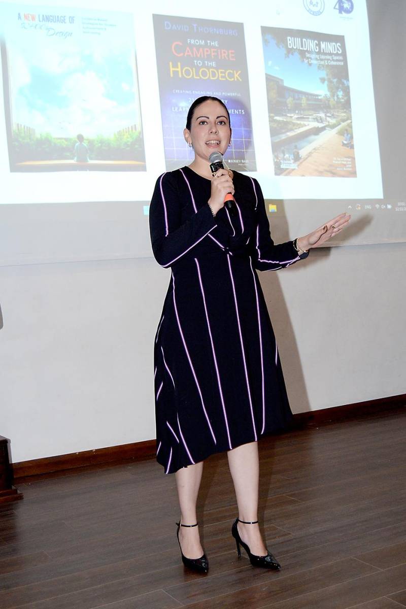 Lucía Rodezno destacó que el Learning Center con recursos modernos, espacios flexibles y diseñados para fomentar el aprendizaje colaborativo, busca proporcionar a los estudiantes las herramientas necesarias para enfrentar los desafíos del futuro
