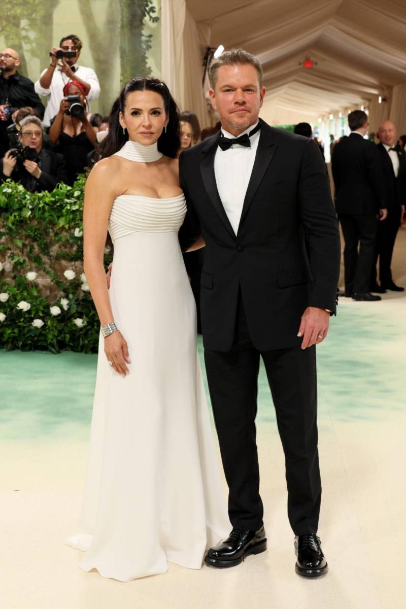 Luciana y Matt Damon.