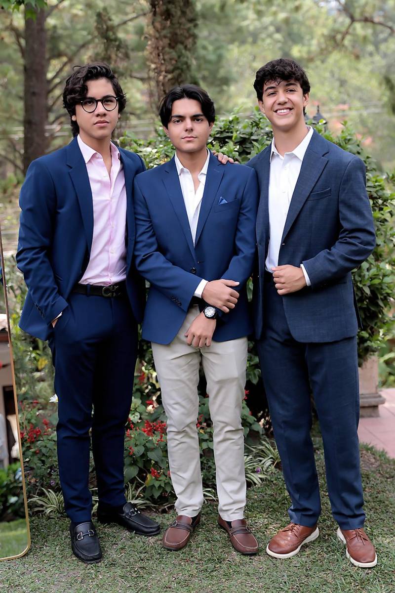 Sergio Bueso, Daniel Cáceres y Santiago Burgos. 