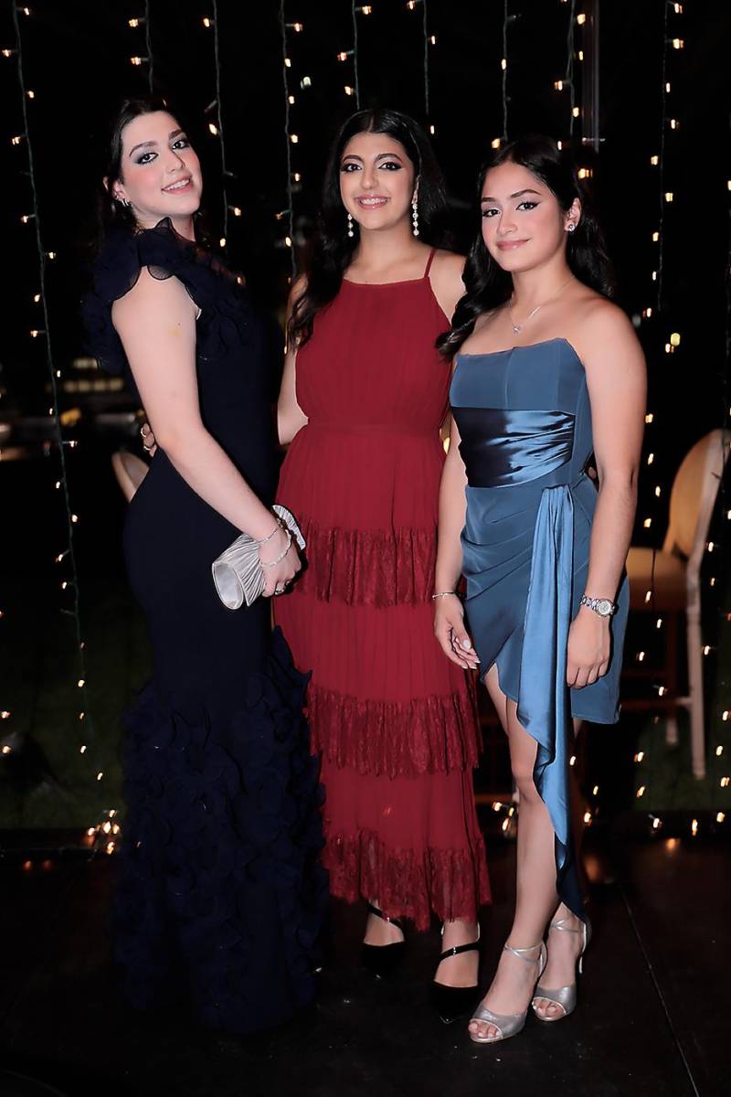 Monserrat Enamorado, Kiara Stefan y Daniela Padilla. 