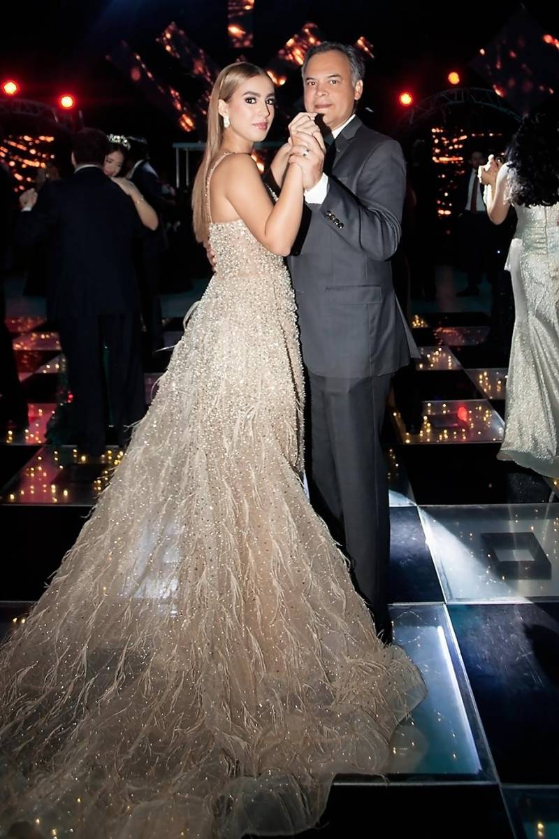 Lucianna Morales y su padre Ramón Morales.