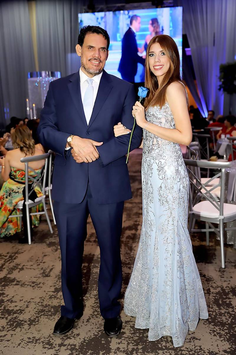 Rafael Cruz con su hija Ana Lucía