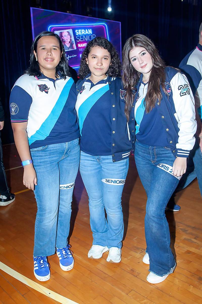 Marcela Martínez, Isabella Aparicio y Leda Rombola.