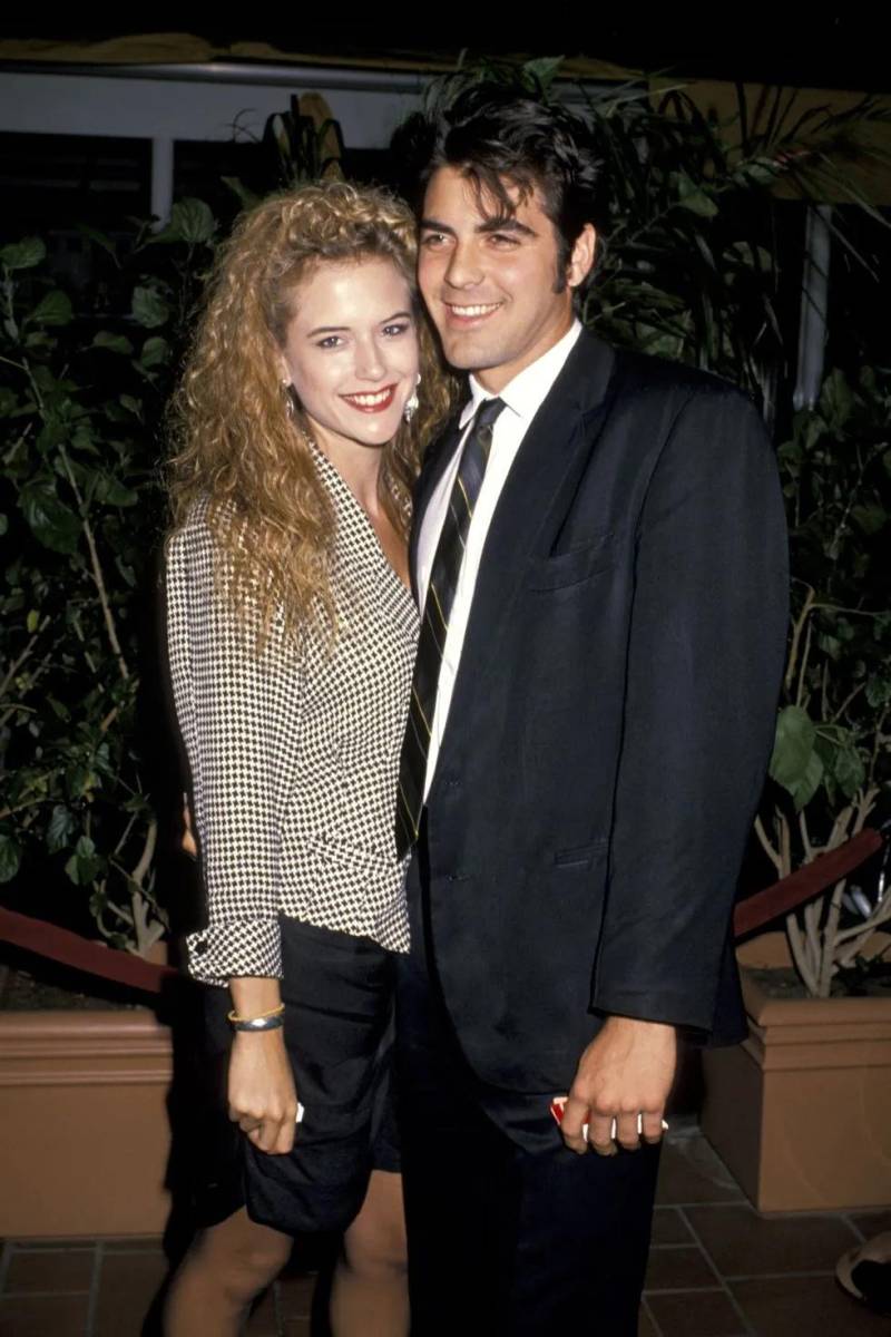 George Clooney en la premiere de Twins, 1988.
