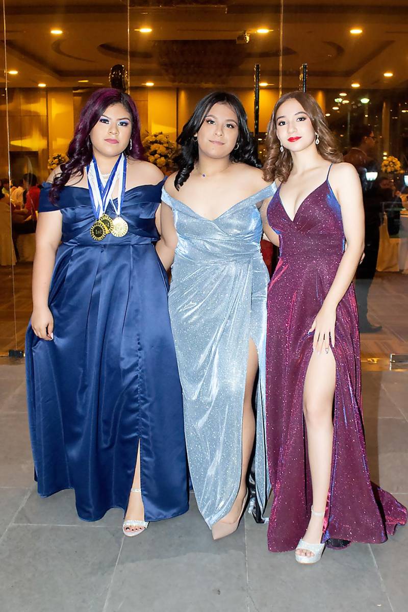 Marlyn Varela, Luna Borjas y Kognny Rodríguez.