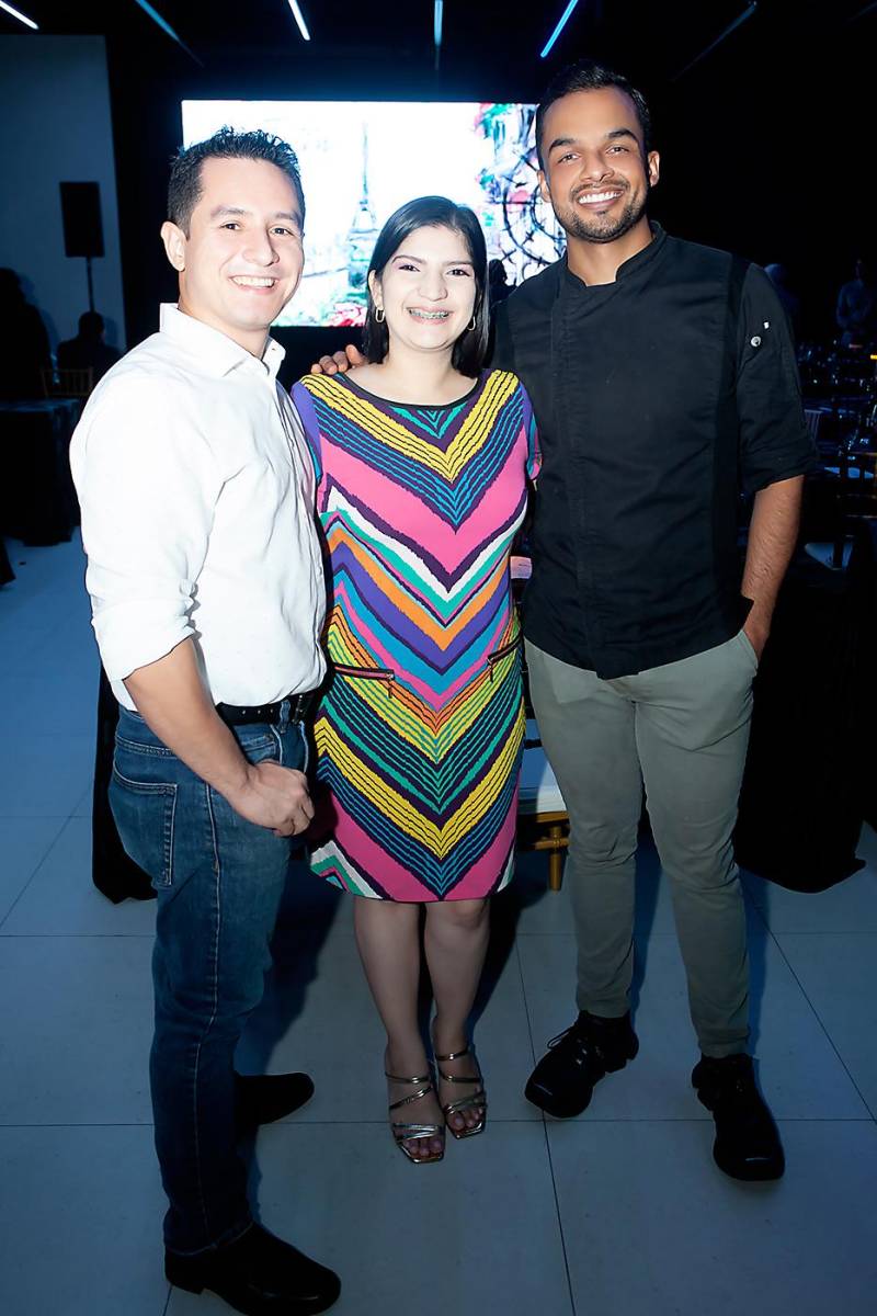 Daniel Rodríguez, Andrea Guerra y el chef Carlos Espinal