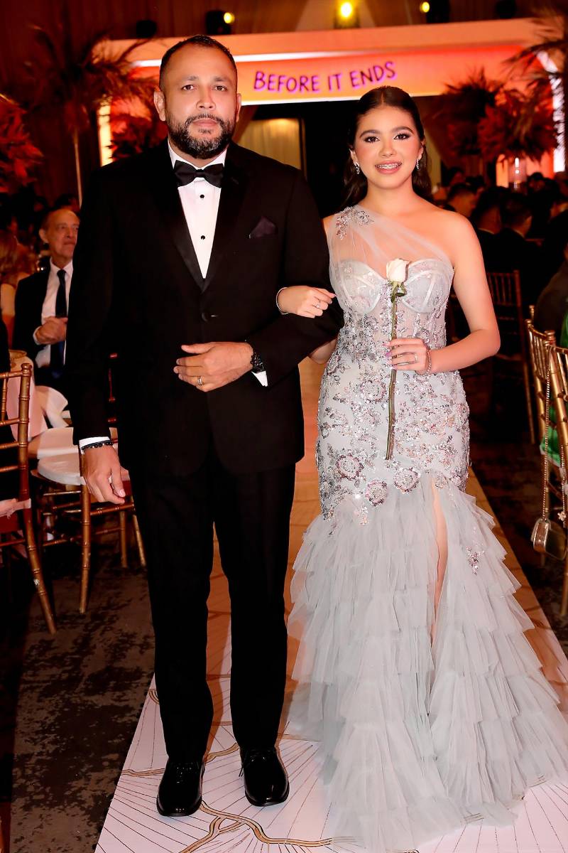 Avril Gradiz y su padre Marvin Gradiz. 