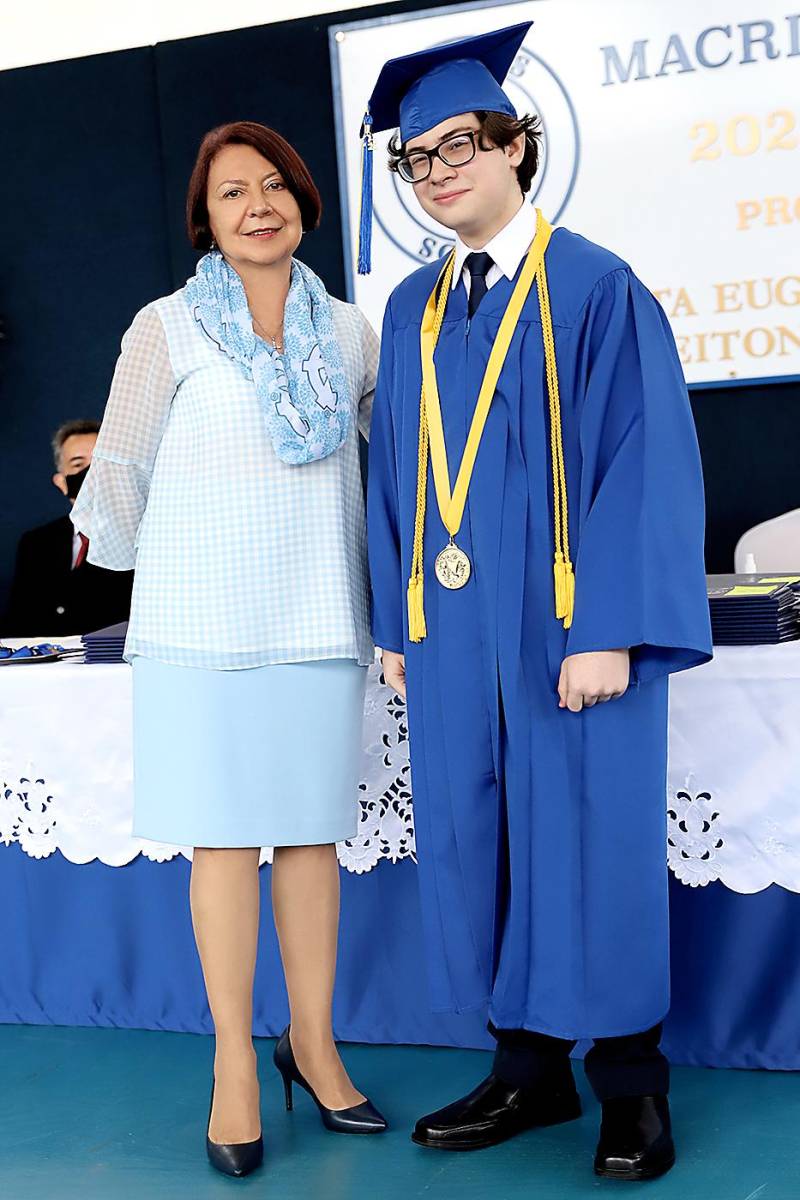 Mrs Ana Merriam con Sebastián Zelaya