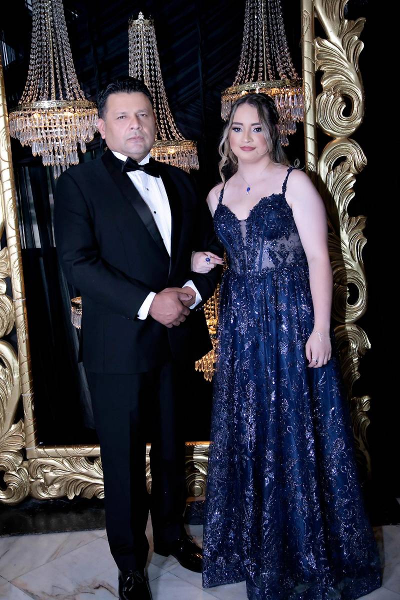 Luisa Ávila y su padre Andrée Ávila. 