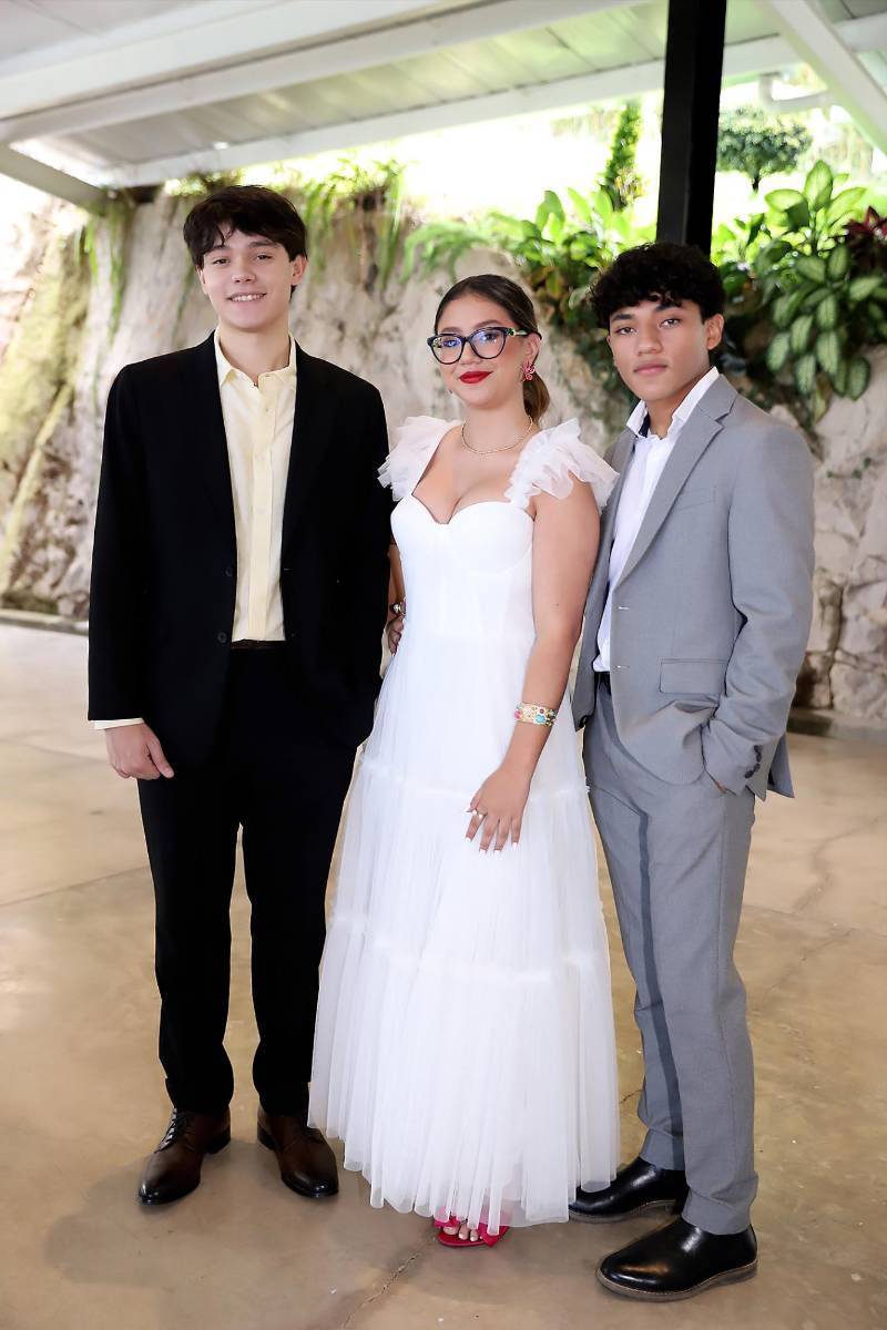 Santiago Castillo, Adriana Andino y Eduardo Díaz.