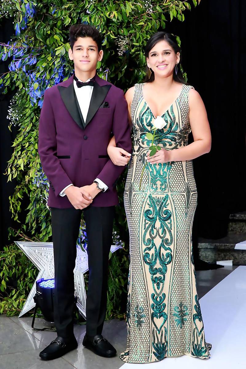 Onan Jamir Osorio y su madre, Katherine Agüero 