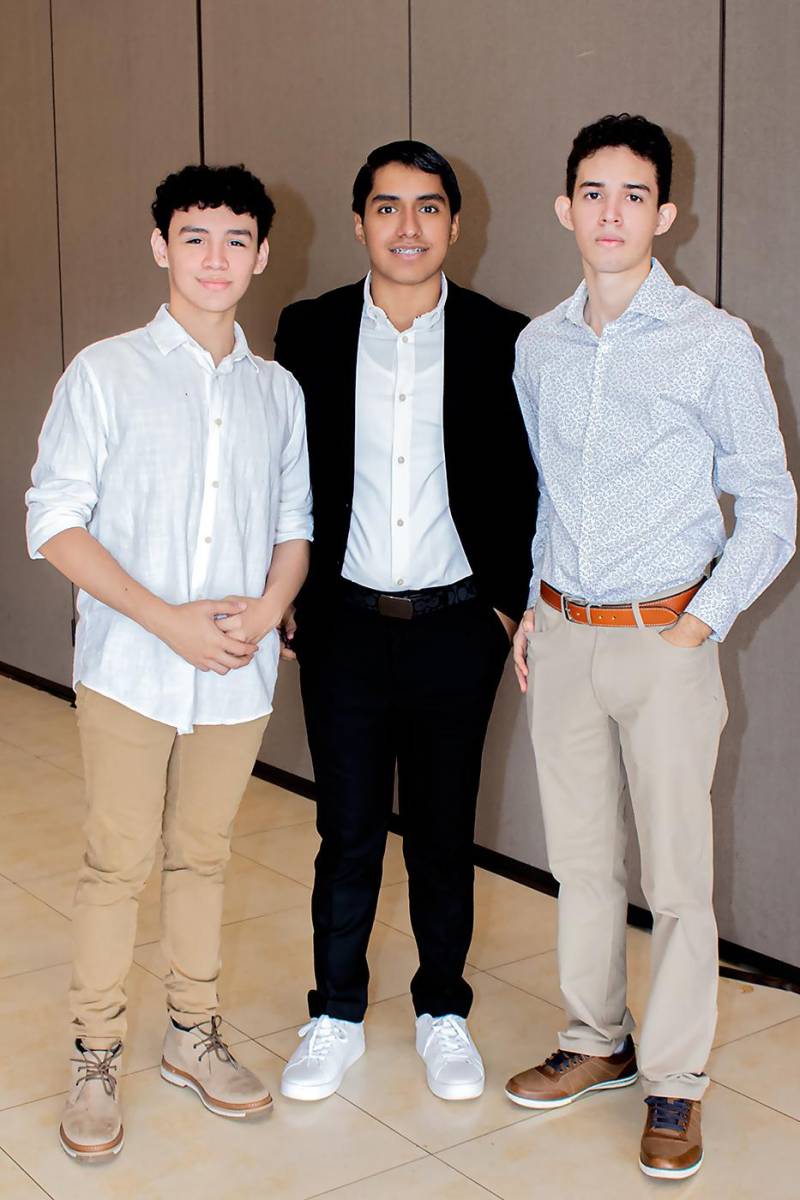 Hugo Maltes, Carlos Villalta y Aarón Archaga.
