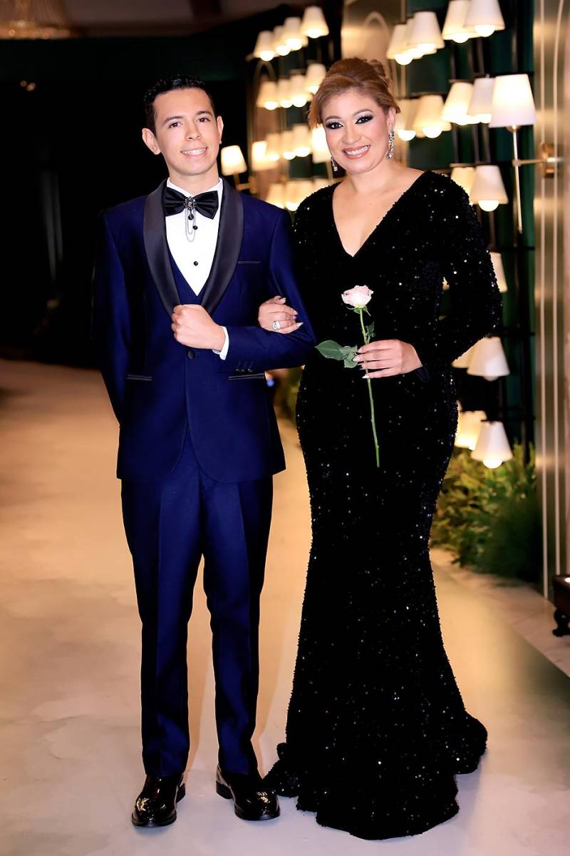 Andrés García con Lina Turcios