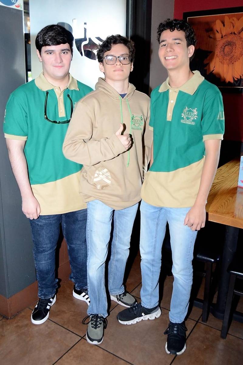 Jorge Atala, Adrián Aguilar y Leonardo Martínez.