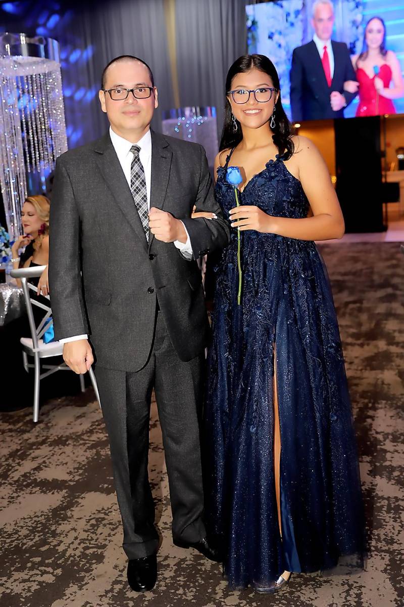 Nelson Enrique Jerez con su hija Valeria 