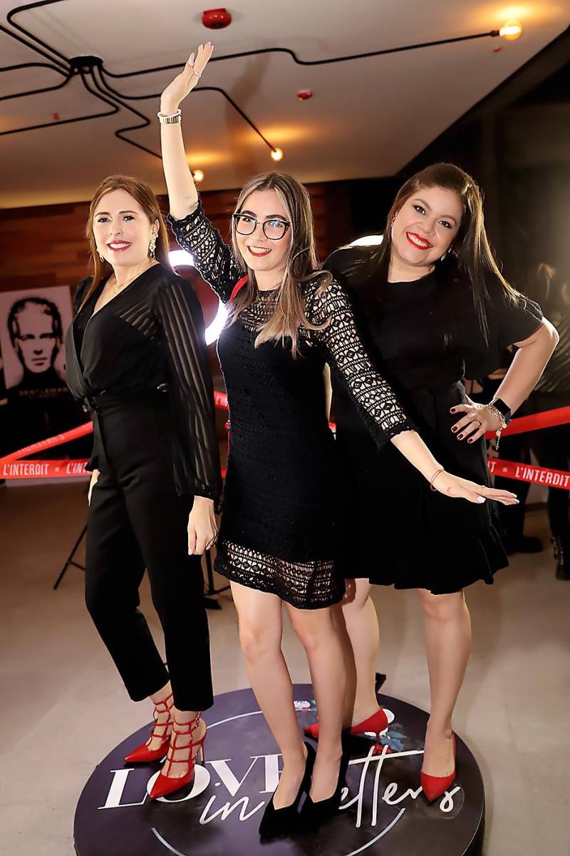 Yadira Delgado, María José Alvarado y Melissa Cáceres
