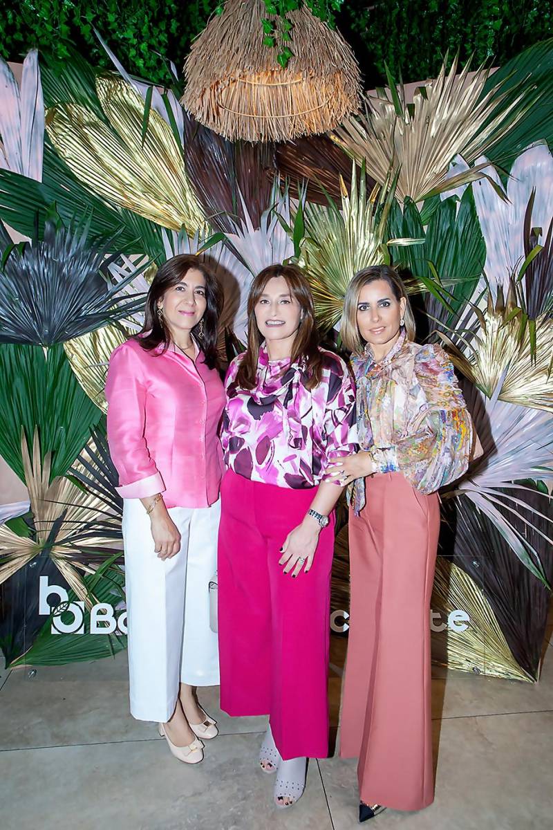 Giselle Canahuati, Alicia Bográn y Erika Andonie.