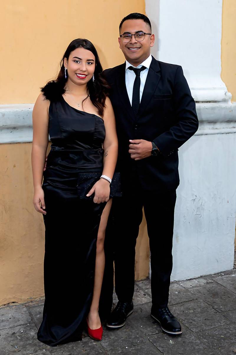 Lineth Medina y Xavier Elvir.
