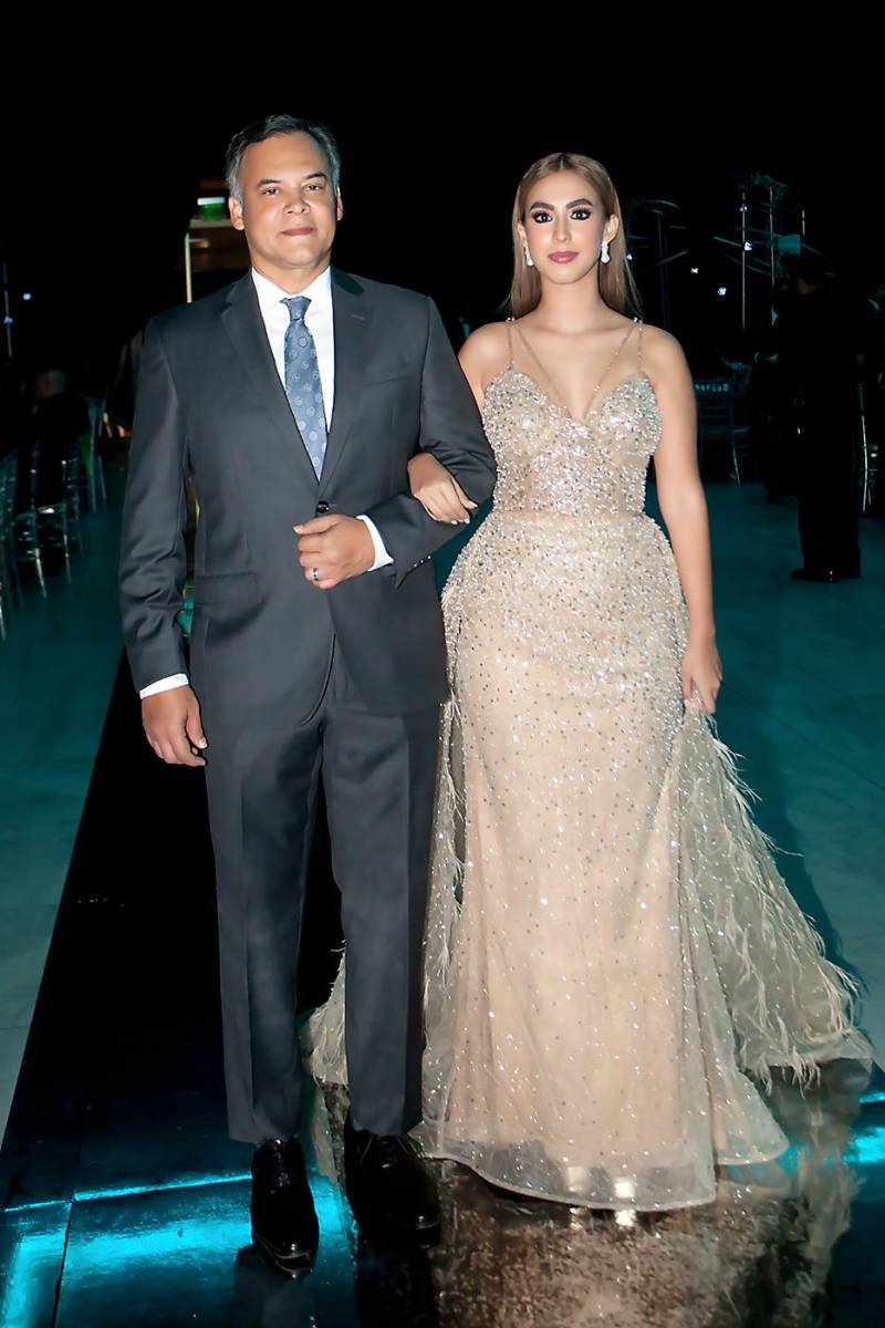 Lucianna Morales y su padre Ramón Morales