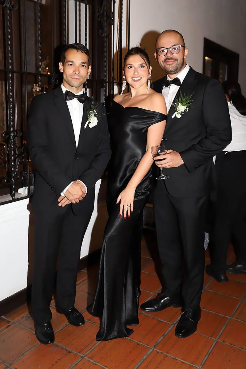 Andrés Corrales, Mareena Bartelli y Sergio Borjas
