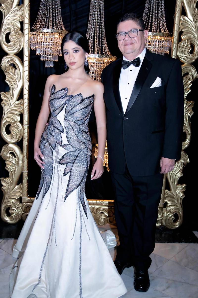 Natalia Osorto y su padre Ronal Osorto. 