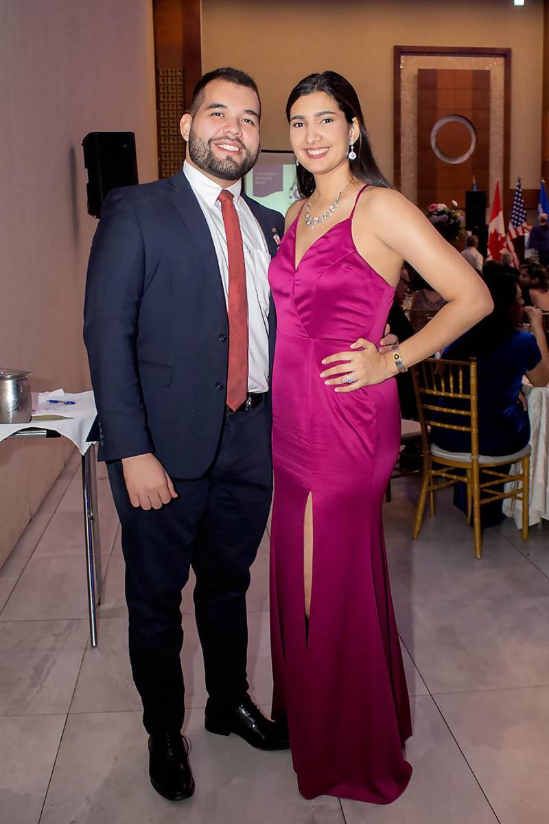 Christian Domínguez y Alicia Tabora.