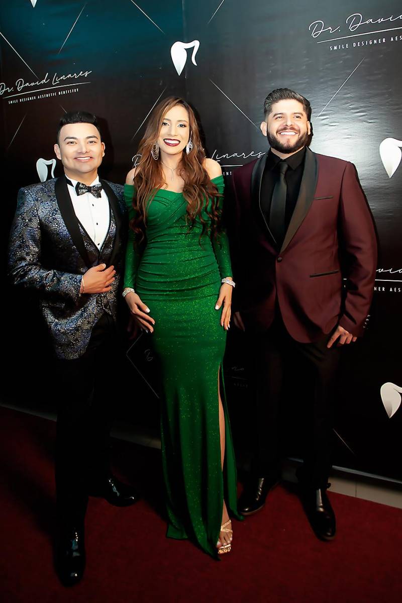 David Linares con Yami y Dario Tabora.