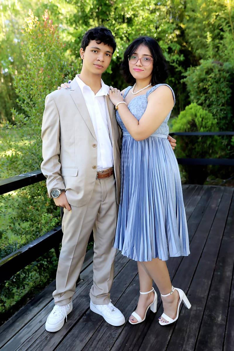 Francisco Raudales y Ashley Medina. 