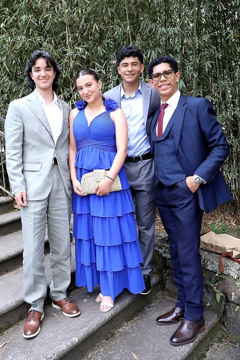 Emilio Soley, Isabella Lardizábal, Daniel Reconco y José Alonzo