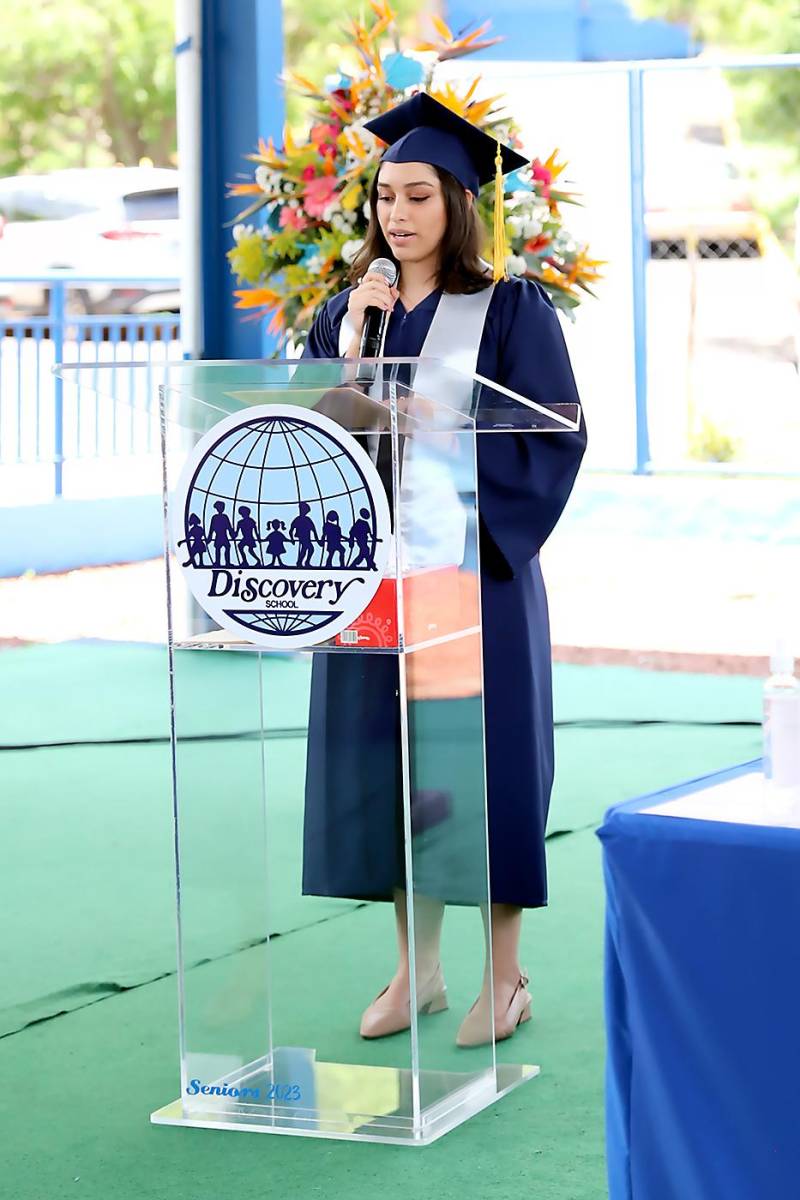 María José Zúniga dió las palabras de fin de curso 