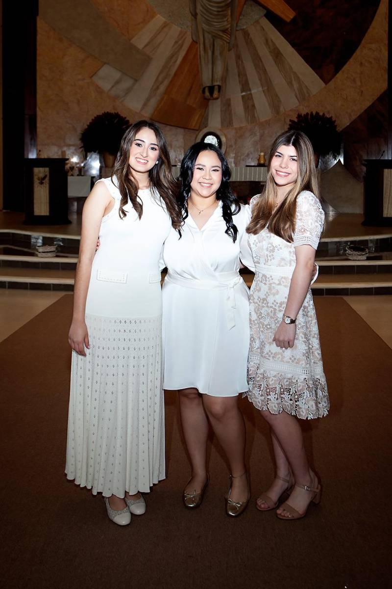 Giuliana Osorio, Gertie Solís y Alessandra Saybe.