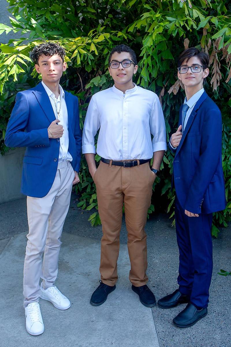 Frank Sánchez, Manuel Morales y Elías Ramos.