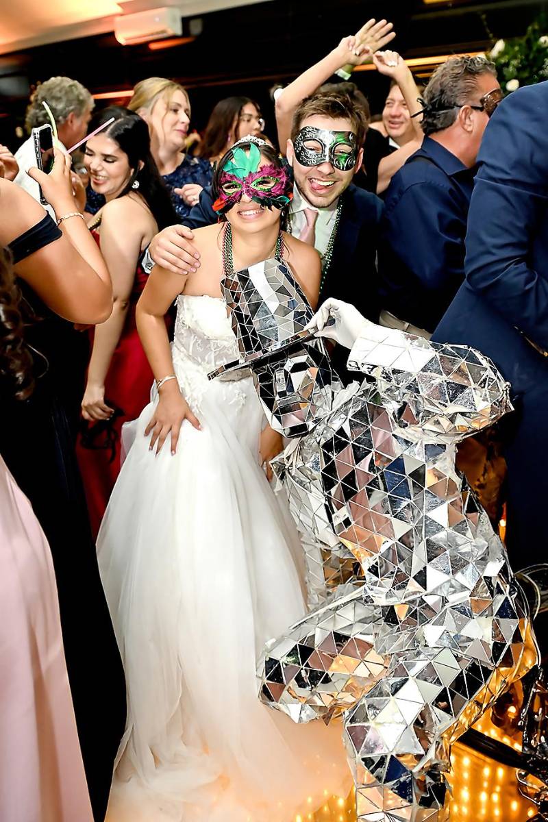 Los novios, quienes residirán en Georgia, USA, disfrutaron cada minuto de la celebración