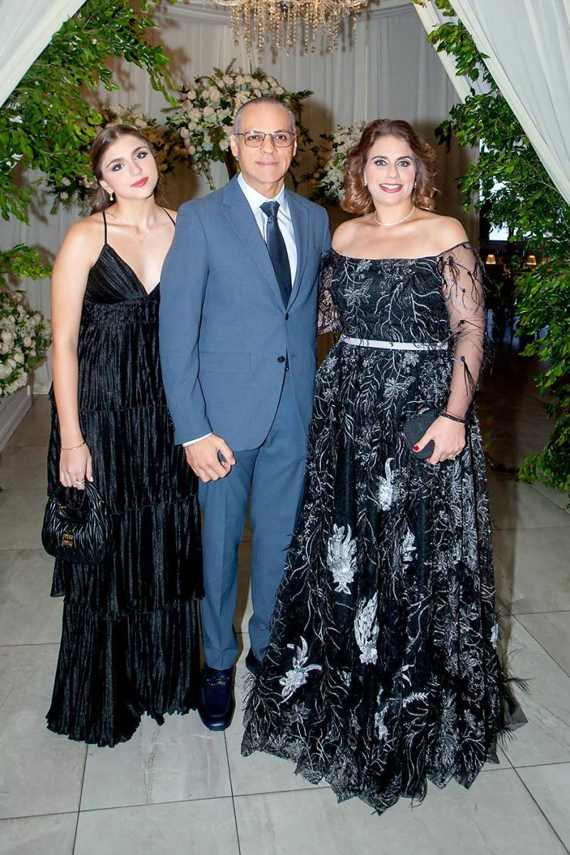 Camila, José y Suad Boadla.