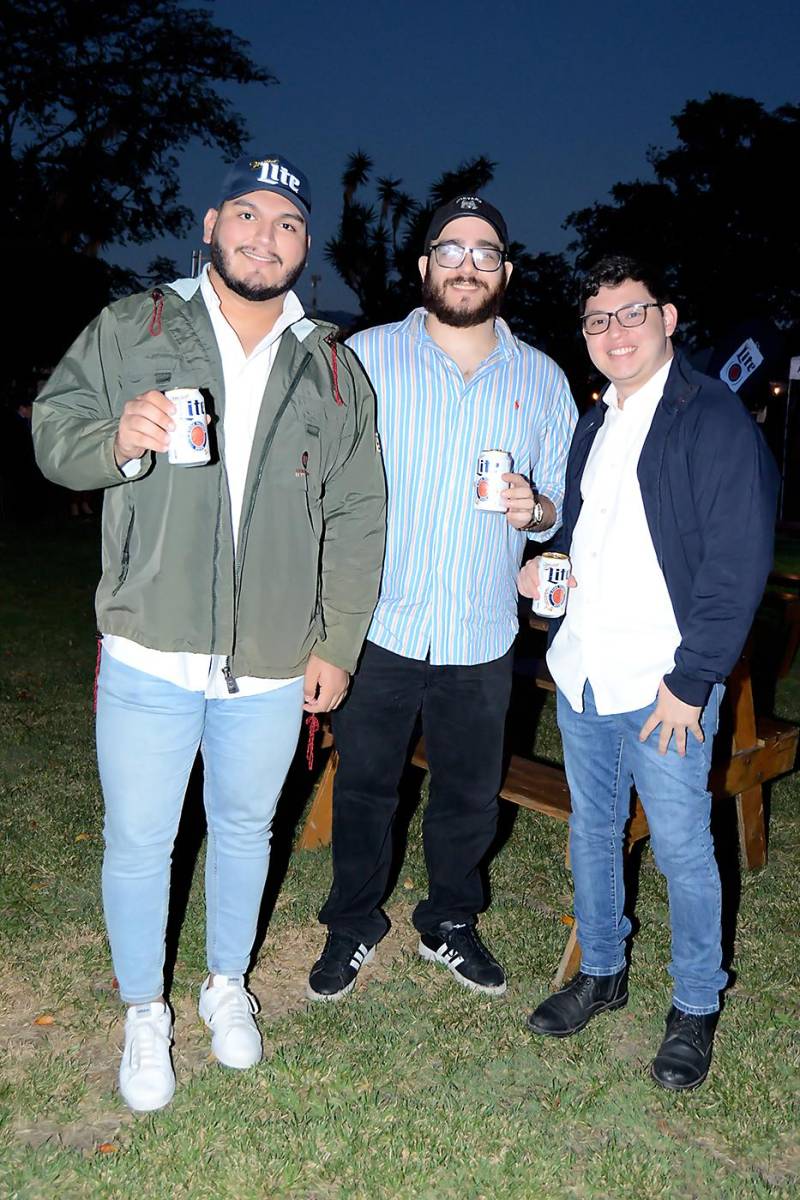 José Roberto Padilla, Gabriel Guevara y Óscar Solís.