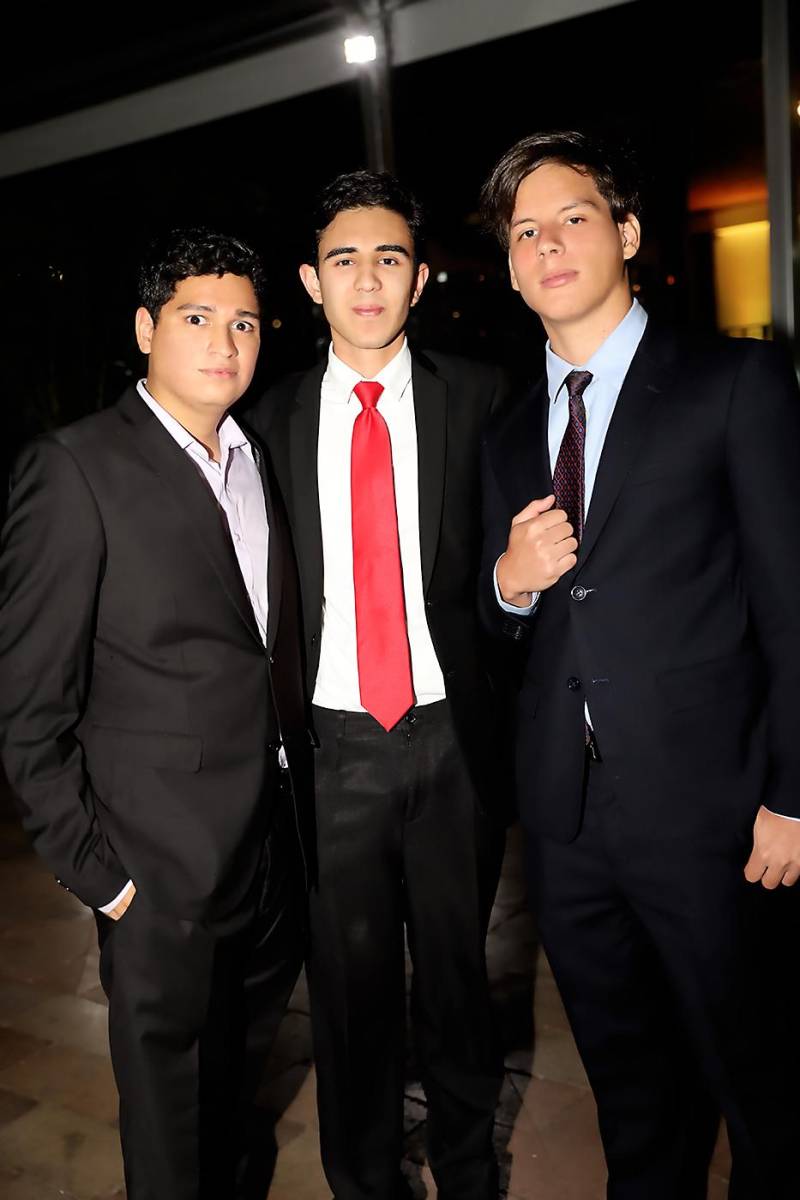 Daniel Montalván, Alessandro Euceda y Diego Plazaola