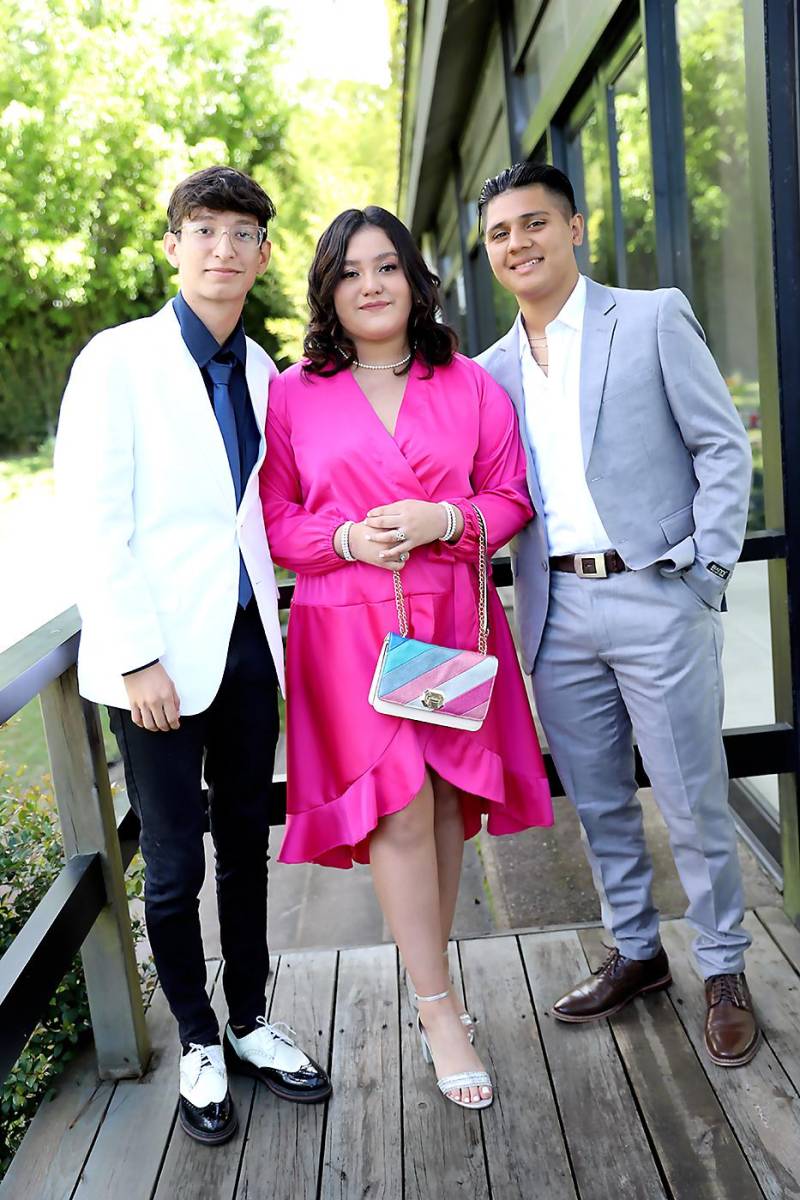 Joel Zavala, María Fernanda Rivas y Andy Castellón