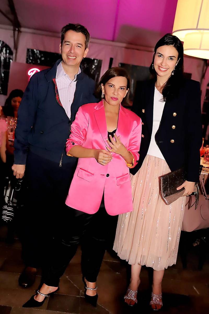 José Azcona, Blanca Bendeck y Pamela Ayuso