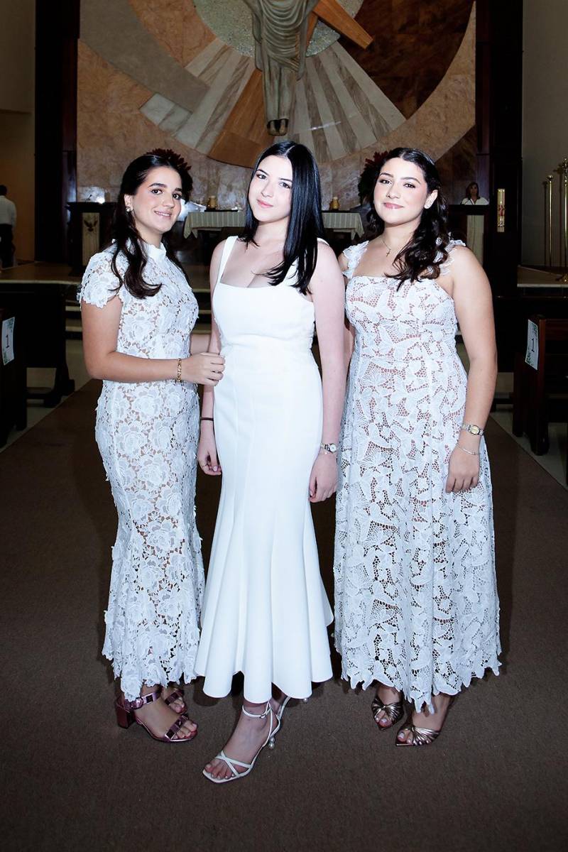 Mary Zummar, Isabella Villeda y Diana Ghawi.