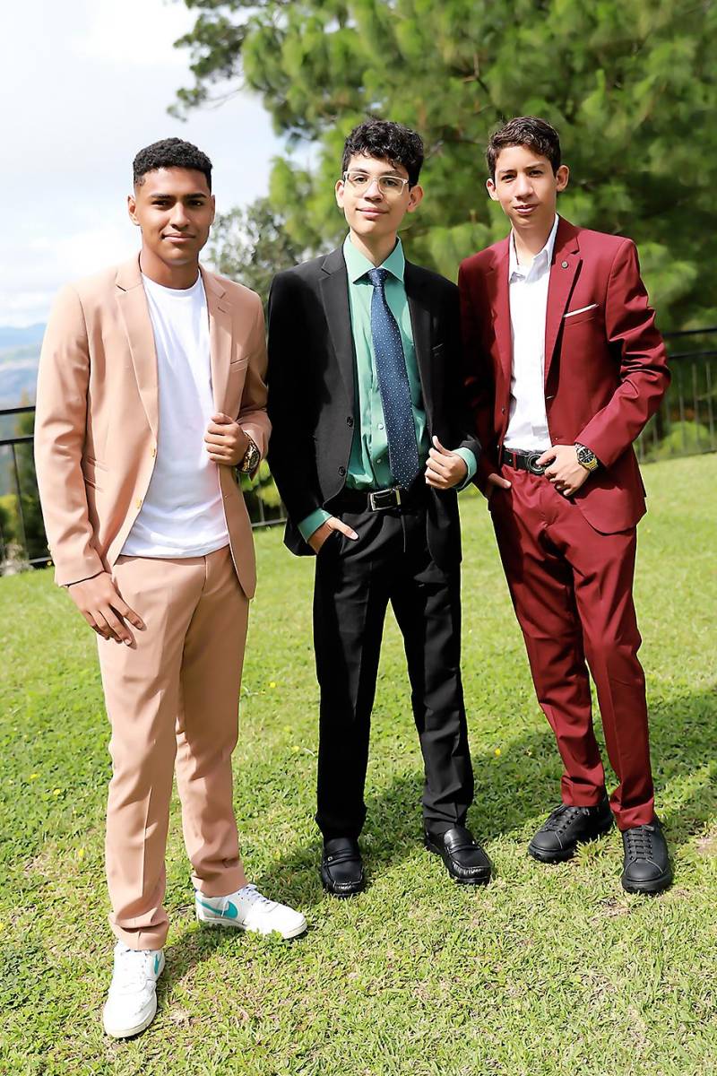 José Cruz, Jorge Eli García y Juan Barahona.