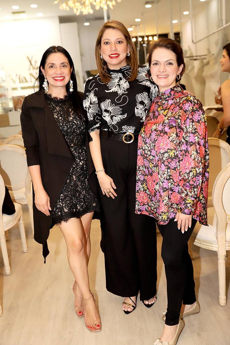 Yamileth Matute, Pamela Mendizabel e Isabel Sagastume.