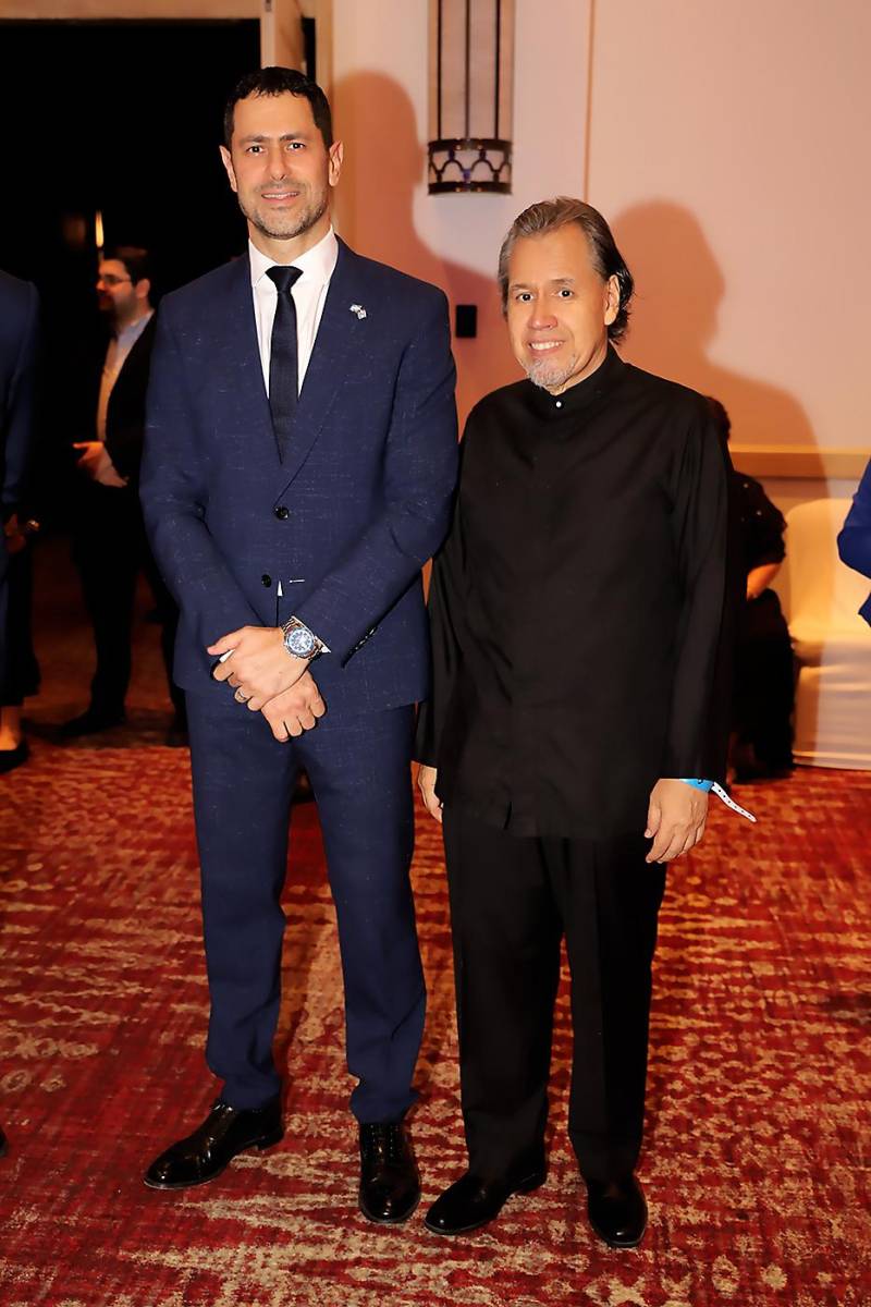 Embajador de Israel Eldad Golan y Jorge Mejía