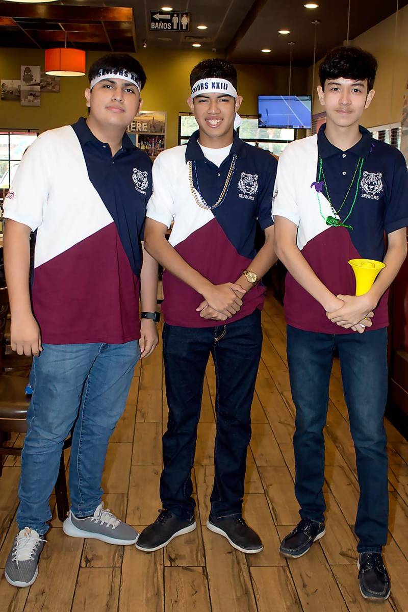 Rubén Enamorado, Johan Valladares y Gabriel Rivera.