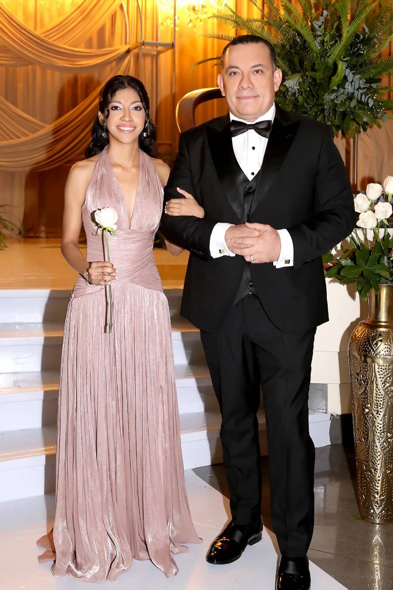 Valentina Duarte y su padre Wendel Duarte. 